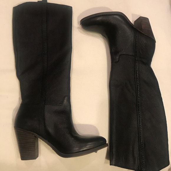 Lucky Brand Shoes - Lucky Brand Black Leather Boots
